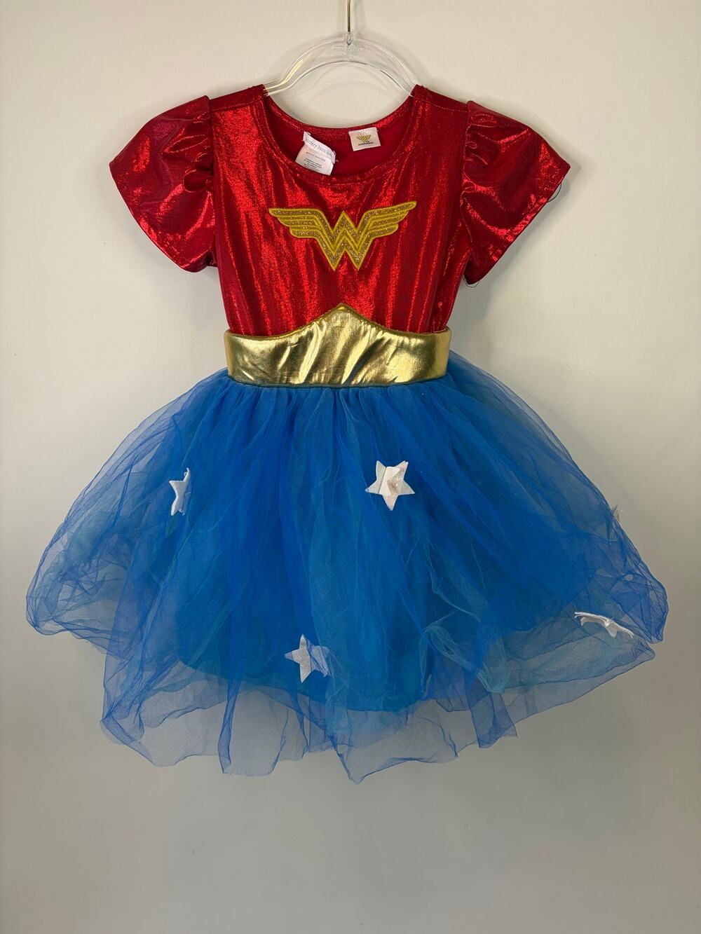 POTTERY BARN KIDS Wonder Woman Costume Size 4-6 Halloween. No Headpiece
